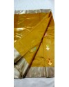 Handloom Kora silk Saree-Yellow